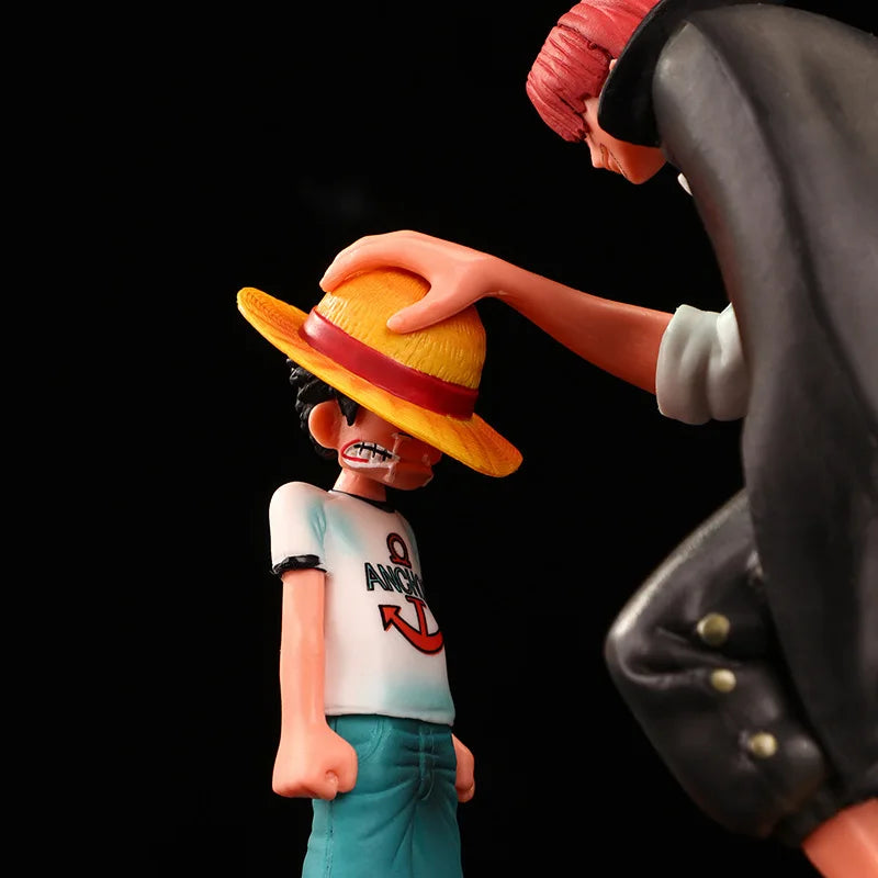 Luffy kid et Shanks chapeau de paille