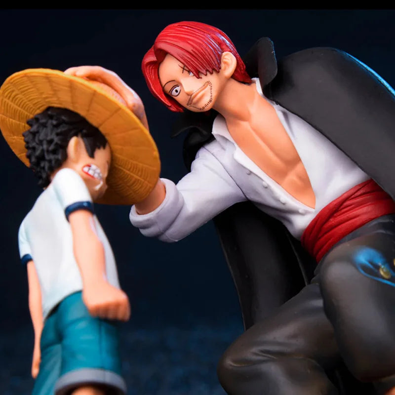 Luffy kid et Shanks chapeau de paille
