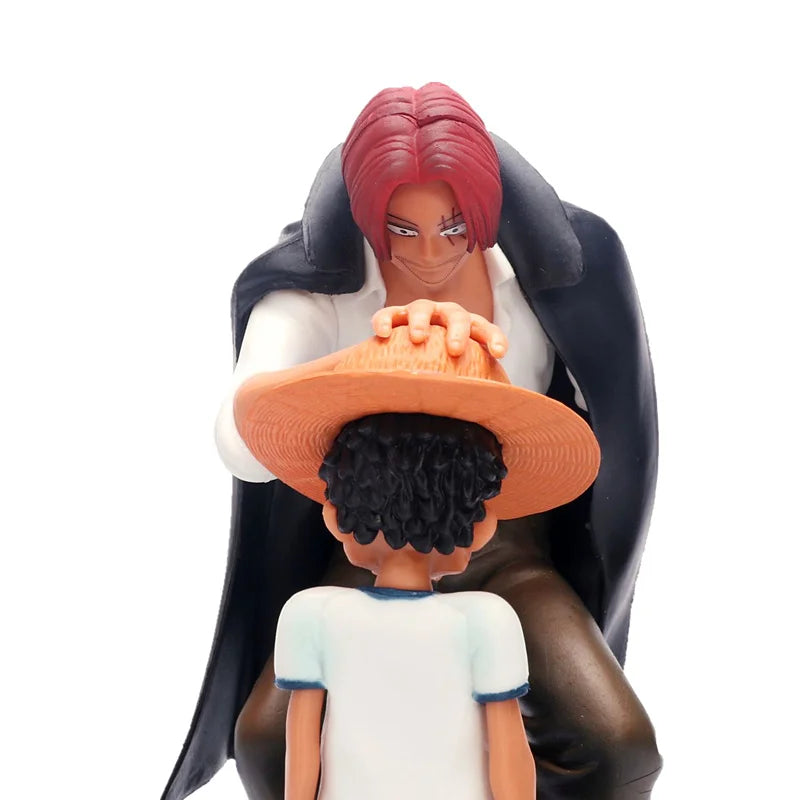 Luffy kid et Shanks chapeau de paille