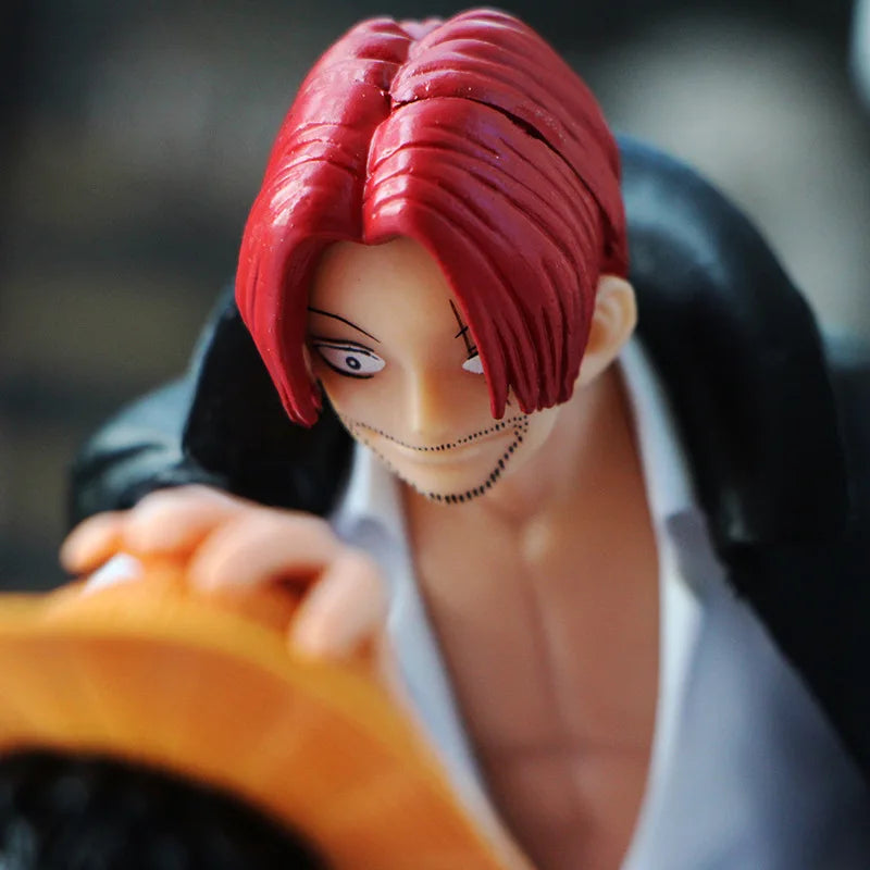 Luffy kid et Shanks chapeau de paille